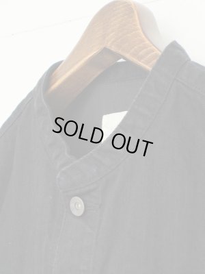 画像3: bukht 12.5oz BAND COLLAR DENIM JACKET BLACK