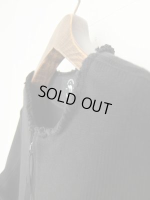 画像3: bukht 10///// COTTON ZIP UP CUT&SAW BLACK