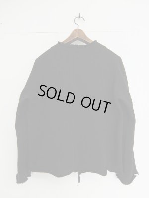 画像10: bukht 10///// COTTON ZIP UP CUT&SAW BLACK