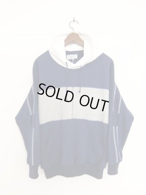 画像2: PHINGERIN JEANS PANEL PARKA ネイビー×杢グレー×ホワイト