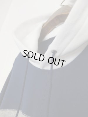 画像3: PHINGERIN JEANS PANEL PARKA ネイビー×杢グレー×ホワイト