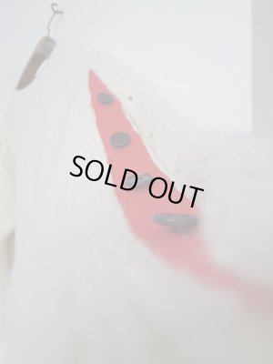 画像5: PHINGERIN HAND KNITTED BUTTON JUMPER オフワイト