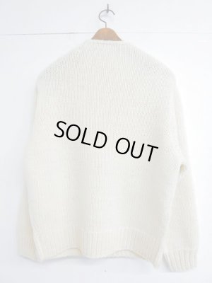 画像8: PHINGERIN HAND KNITTED BUTTON JUMPER オフワイト