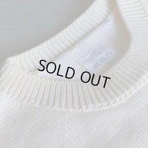 画像4: THE NERDYS hard cotton knit sweat O.white