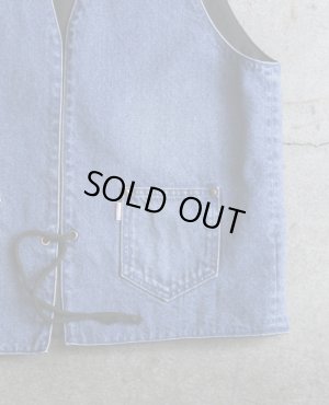 画像6: THE NERDYS JEAN REVERSIBLE VEST U.INDIGO×BLACK