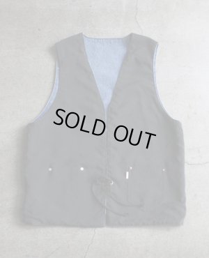 画像2: THE NERDYS JEAN REVERSIBLE VEST U.INDIGO×BLACK
