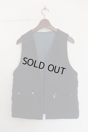 画像3: THE NERDYS JEAN REVERSIBLE VEST U.INDIGO×BLACK