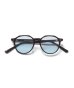 画像1: SANDINISTA Catchy Sunglasses BLACK×LIGHT BLUE LENS (1)