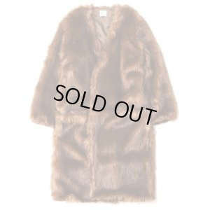 画像1: EFILEVOL Fur Coat Brown
