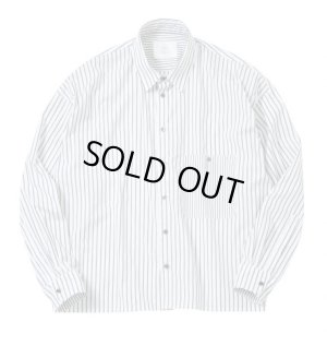 画像2: bukht LOOSE SHIRTS BLACK STRIPE