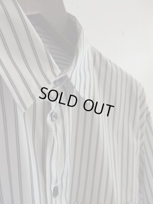 画像3: bukht LOOSE SHIRTS BLACK STRIPE