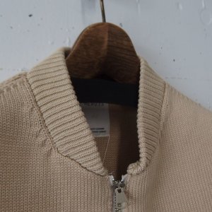 画像2: THE NERDYS HARD cotton knit Blouson M.Beige