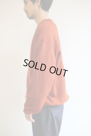 画像7: TONE V NECK WOOL SWEAT DARK ORANGE