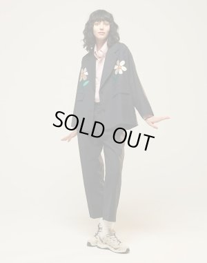 画像9: EFILEVOL Flower Embroidery Big Jacket Navy