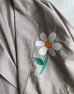 画像3: EFILEVOL Flower Embroidery Big Jacket Gray