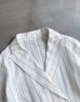画像10: THE NERDYS FLAX Stripe Linen Double Breasted Jacket (10)