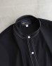 画像3: THE NERDYS Band Collar Stech Shirts Black (3)