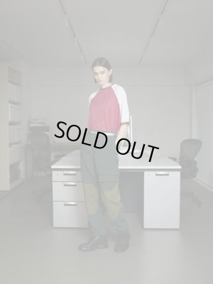 画像8: PHINGERIN HEART JERSEY TEE BURGUNDY x WHITE