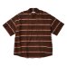 画像10: THE NERDYS Cotton Dobby Half Sleeve Shirt Brown (10)