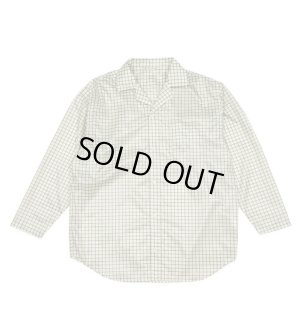 画像1: rajabrooke WINDBREAKER SHIRT WHITE CHECK