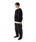 画像4: PHINGERIN WINDOW WEB SWEATER BLACK