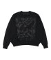 画像2: PHINGERIN WINDOW WEB SWEATER BLACK