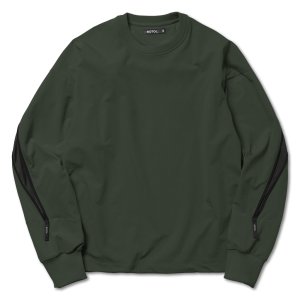 画像1: ROTOL VENTILATION TECK PULLOVER OLIVE