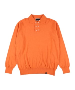 画像1: PHINGERIN DOUBLE KNIT POLO ORANGE