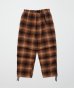 画像1: BAL PLAID WIDE MOUNTAIN PANT BROWN (1)