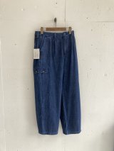 PWA LOOSE DENIM TROUSERS INDIGO