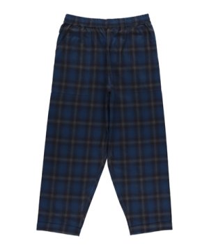 画像1: PHINGERIN NIGHT PANTS OMBRE PLAID NAVY