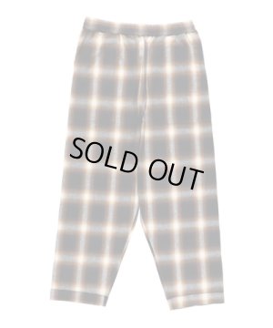 画像1: PHINGERIN NIGHT PANTS OMBRE PLAID BROWN