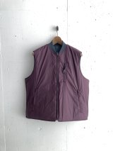 PWA TWO-FACE QUILTED VEST DARK BURGUNDY