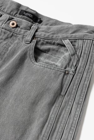 画像5: ROTOL TRIPLE SEEM 6P BLACK DENIM DAMAGED