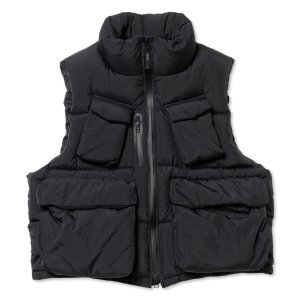 画像1: ROTOL CURVY DOWN VEST BLACK