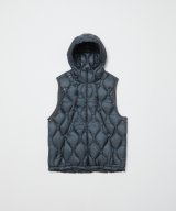 BAL / TAION REMOVABLE SLEEVE DOWN JACKET BLUE GRAY