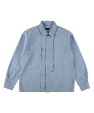 画像1: PHINGERIN RIVET WORK SHIRT SAX