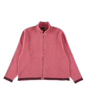 画像1: PHINGERIN CORDY KNIT JACKET PINK