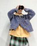 画像11: gim context Hand-Stitched Damaged Denim Knit Jacket