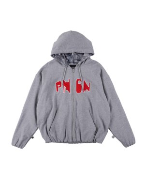 画像1: PHINGERIN PNGN ZIP HOODIE HEATHER GREY