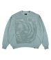 画像1: PHINGERIN WINDOW WEB SWEATER MOSS MINT (1)