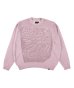 画像1: PHINGERIN WINDOW WEB SWEATER MOSS PINK (1)