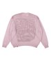 画像2: PHINGERIN WINDOW WEB SWEATER MOSS PINK