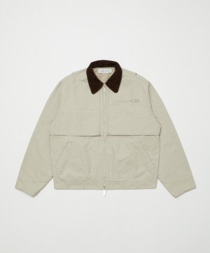 画像1: BAL COTTON CANVAS STEALTH POCKET WORK JACKET ECRU