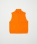 画像1: BAL DETACHABLE SLEEVE GRID FLEECE PULL OVER ORANGE (1)