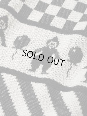 画像4: gim context Clown Circus Border Half Sleeve Knit-T Black