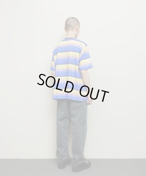 画像6: BAL GRADIENT STRIPE CREW NECK TEE BLUE