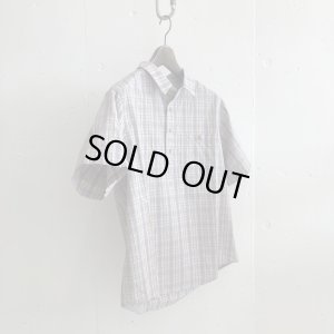 画像1: PWA LINEN MIX P/O SHIRT BEIGE CHECK
