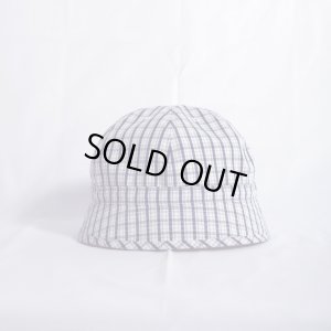 画像1: TONE TIED HAT WHITE CHECK