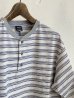 画像2: PWA STRIPED HENRYNECK S/S TEE CLOUD